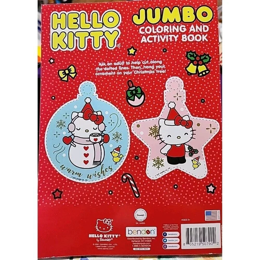 Hello Kitty Christmas Coloring & Activity Book Tear/Share Pages